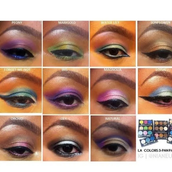 L.A. Colors Other - LA colors 3 Color EYESHADOW PALETTE Sunflower CES445